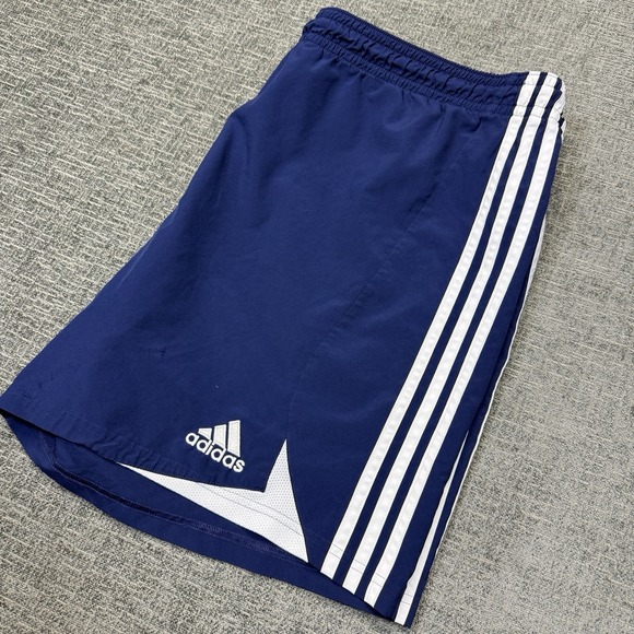 adidas Other - Adidas Climacool Shorts Mens L / XL Navy Blue White Soccer Athletic Y2K
